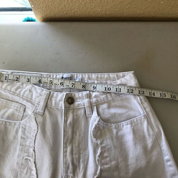 Princess Polly white distressed wide leg jeans - Picture 6 of 10